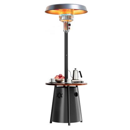 Pamapic 50,000 BTU Outdoor Heaters for Patio with Round Table Design, Premium 304 Stainless Steel Burner, Triple Protection System Propane Patio Heater for Porch Garden, Residential & Commercial Use