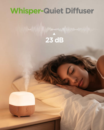 InnoGear 150ml Essential Oil Diffuser, 5-in-1 Diffusers for Home Scent 8 LED Color Aromatherapy Diffuser Air Desk Mini Humidifier Small Vaporizer Aroma Diffuser for Computer Laptop Office, Medium