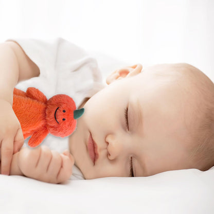 Doindute Baby Orange Pumpkin Soft Stuffed Animal Security Blanket, Plush Pumpkin Character Lovey Blanket, Baby Shower/Nursery Gift, Newborn Infant Toddler Snuggle Blankie for Girls Boys, 14 Inches