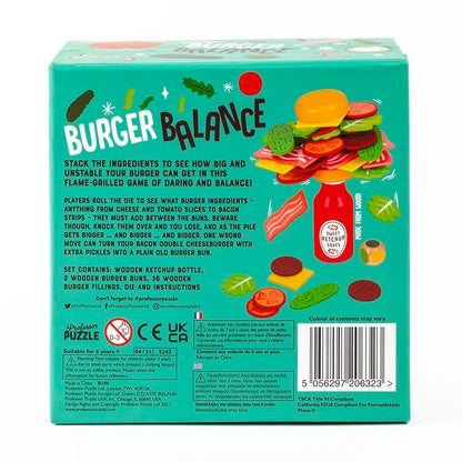 Professor PUZZLE Foodie Games - Burger Balance Stacking Game