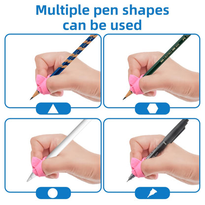 Grips for Pencil for Kids Handwriting, 8 Pcs Pen Grips, Ergonomic Pencil Grippers Holder for Kids, Writing Posture Correction with Cushion for Toddlers, Adults, Preschooler, Special Education Supplies