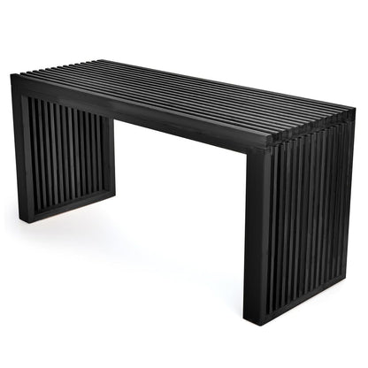 APRTAT Bamboo Dining Bench, 35 inch Farmhouse Decor Indoor Kitchen Table Bench, Entryway Shoe Rack Bench Solid Bamboo Benches for Living Room, Hallway, Bedroom, Bathroom