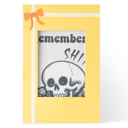 FoszaSzept To Do List Pad - Spiral Bound Daily Tear Off Planner Notepad Undated with Checklist, 52 Sheets Vertical Design for Teachers, Office, Students, Appreciation Christmas Gifts (White Skull)