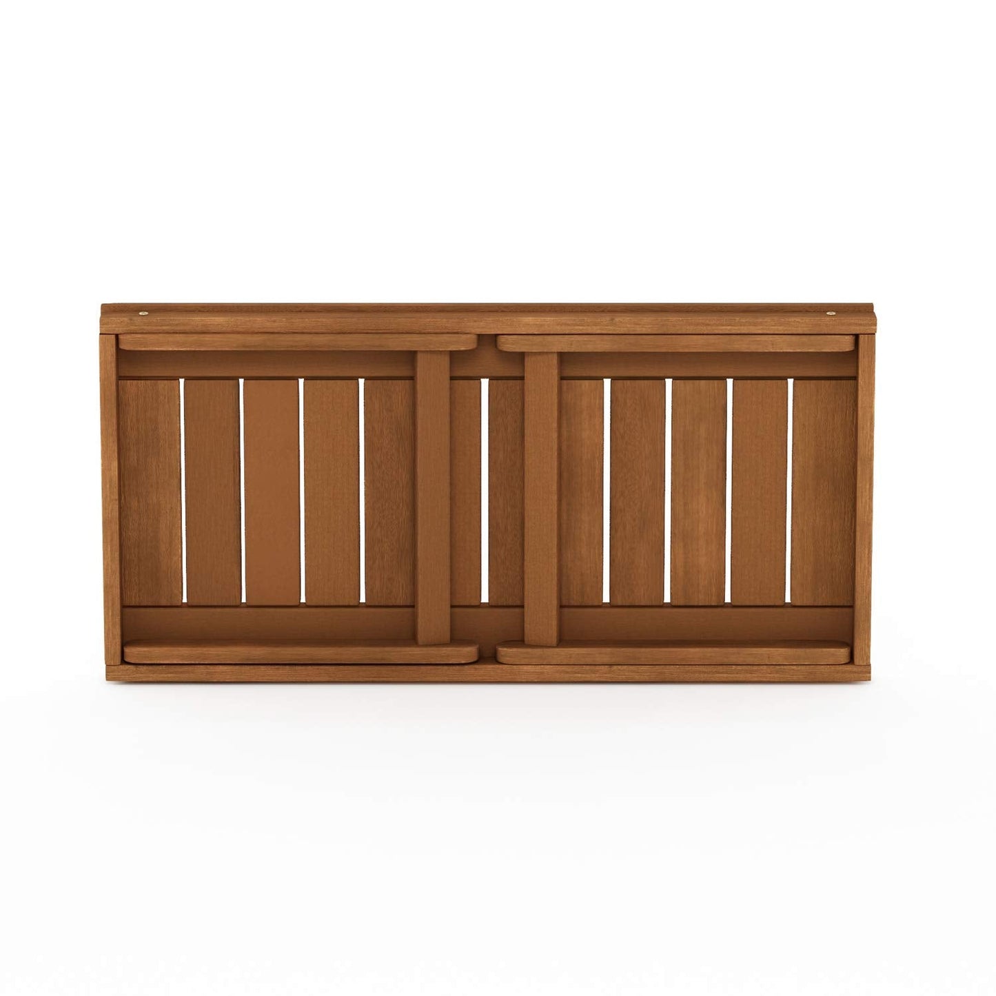 Furinno DALAM Patio Table, Folding Outdoor Side Table with Slatted Tabletop, Coffee Table, for Indoor, Balcony, Patio, Garden, Porch, Natural