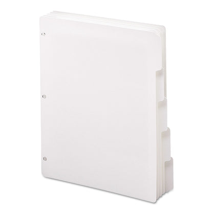 Smead 89415 Three-Ring Binder Index Divider 5-Tab White