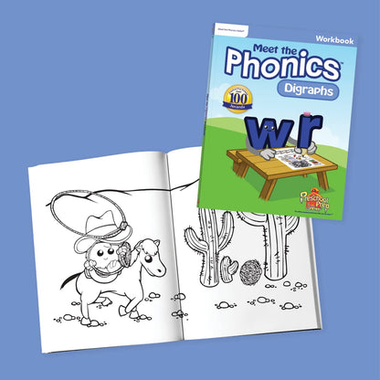 Preschool Prep Company Basics/Reading WORKBOOK Bundle with 5 Workbooks – Preschool Prep Basic Skills, Meet the Sight Words, Meet the Phonics Letter Sounds, Digraphs, & Blends!