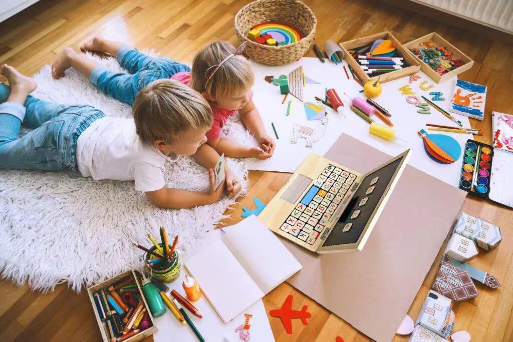 Montessori Toys 11.8" Laptop Preschool Learning Activities 3 Year Old Boy Gift, Pretend Play Toddlers Birthday Gift ,Learning and Educational Toys for 3 4 5 6 7 8 Year Old Kids