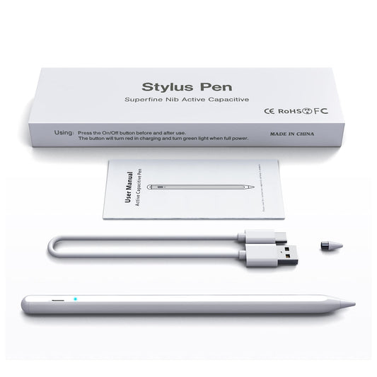 Stylus Pen for Touchscreen, Compatible for Android & iOS Phones/Tablet, Fast Charge Universal Stylus Pen for i-Phone, i-Pad, Tab A9+, High Sensitivity & Precision Stylist Pencil for Writing/Drawing