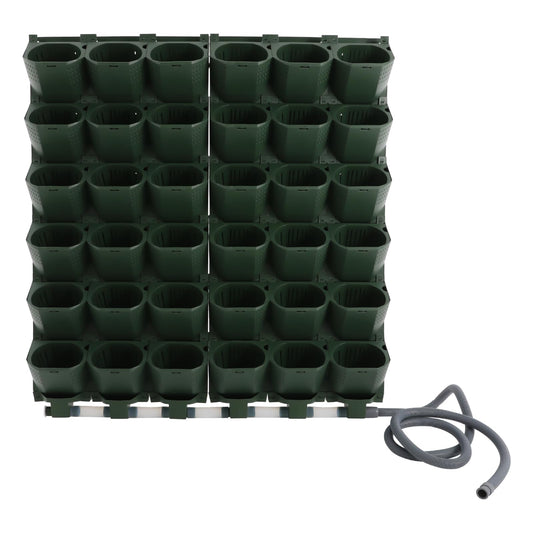 Self Watering Planters Wall Mounted 36 Baskets Automatic Watering System with Timer & Adjustable Drip Irrigation,Wall Planters for Indoor Outdoor Garden