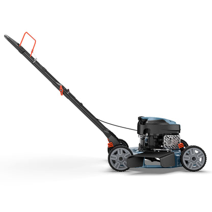 SENIX 144 cc Gas Lawn Mower, 20 inch 4-Cycle Push Mower, Side Discharge, 5 Position Cutting Height Adjustment, Low Noise & Fuel-Efficient for Lawn, Yard and Garden (LSPG-L5)