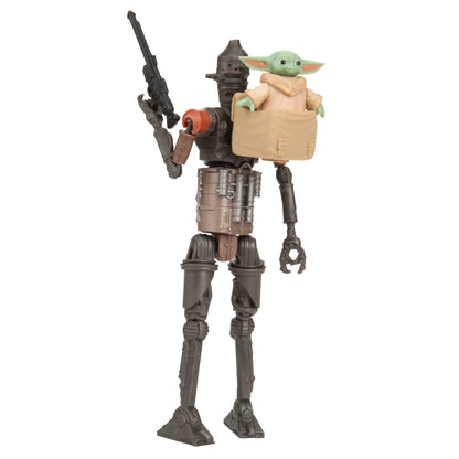 STAR WARS Epic World of Action IG-11 & Grogu Speeder Bike, 4-Inch Scale Action Figures & Vehicle, Toys for Boys & Girls Ages 4+