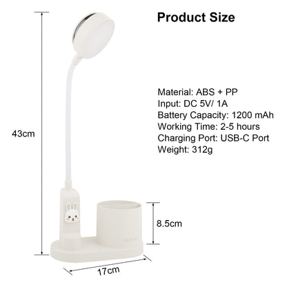 Hacevida Cute Desk Lamp with Star Projector, Pink Desk Light 3 Brightness Levels Dimmable, Battery Operated, Foldable Portable Rechargeable LED Reading Lamp for Home Dorm Office Essentials Decor