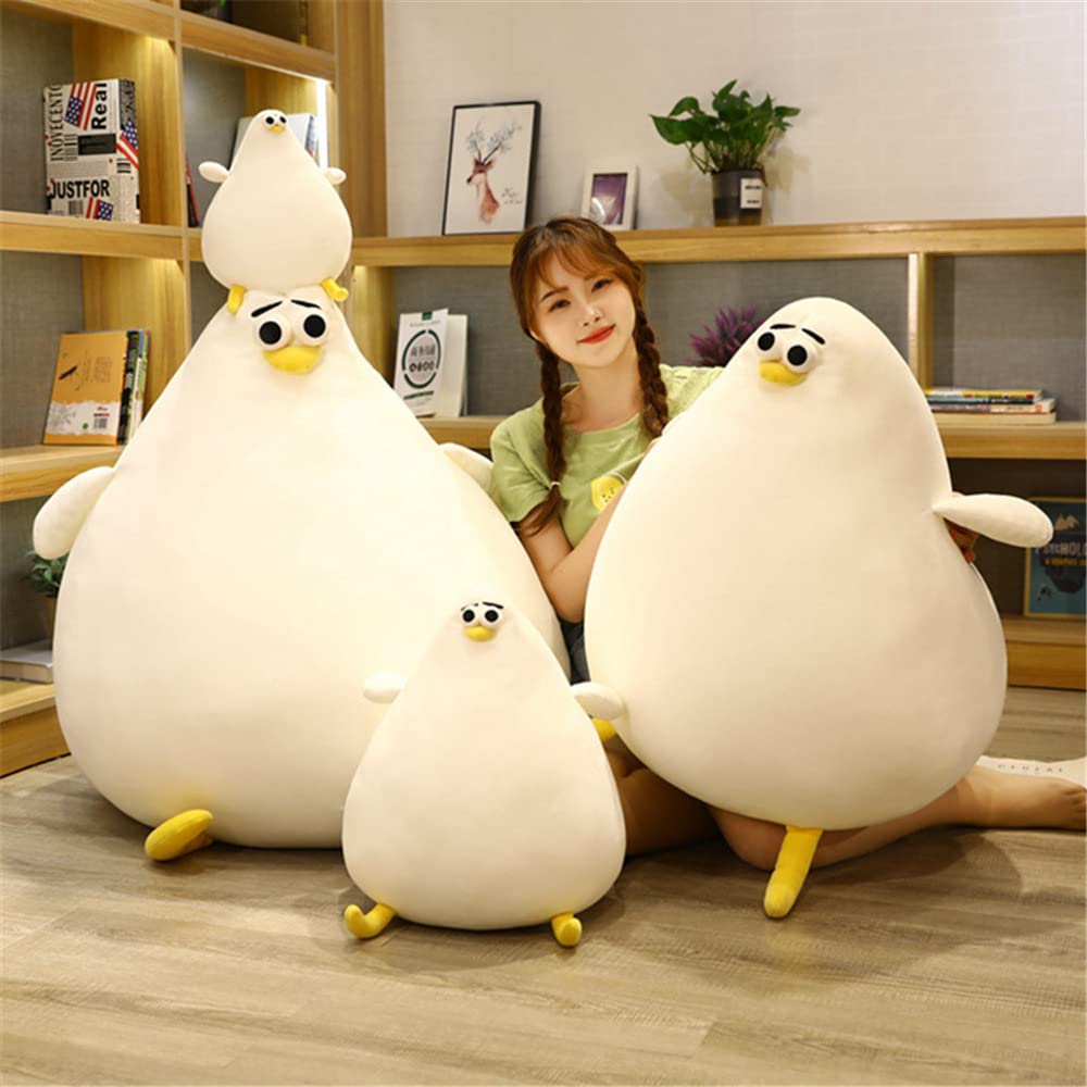 DEYI 26/40cm Simulation Mother Hen Doll, Funny Fat Chicken Plush Toys, Cute Cartoon Chicken Pillow, Creative Gift (40.cm)