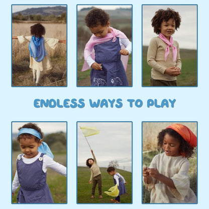 Sarah's Silks Mini Playsilks | Solid Colors | Creative Waldorf Toys for Education and Open-Ended Play (Set of 6 Primary)