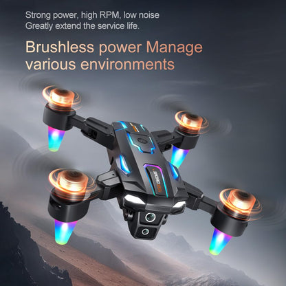 elecci A22 Drone with Screen Controller with SD card, 2 batteries, Brushless Motor, Optical Flow Localization, Active Obstacle Avoidance, with Black Outdoor Carrying Case.