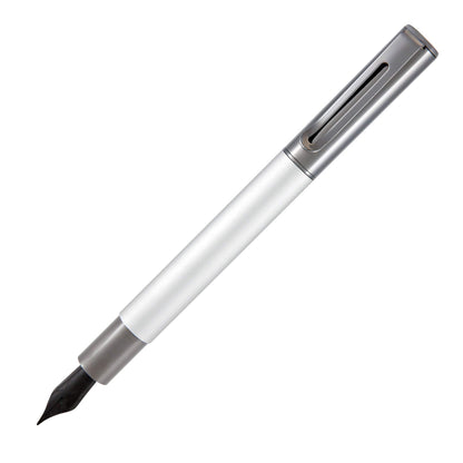 Monteverde USA Ritma Fountain Pen in Silver – Extra Fine Nib, Precision JoWo Stainless Steel, Refillable Ink Cartridge/Converter – Ideal for Professionals & Artists