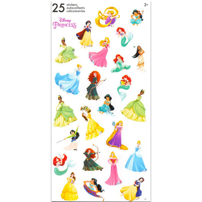 Disney Princess Backpack for Girls Set - Bundle with Deluxe 16" Princess School Bag, Water Bottle, and More Princess School Supplies for Kids
