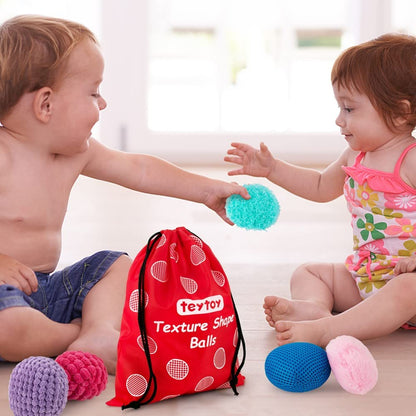 Baby Sensory Texture Ball Toy Set,10Pcs Montessori Toys for Babies 6-12 Months,Develop Fine Motor & Sensory Play for Newborns’ Early Learning,Fidget Stress Toys for Autism/Anxiety Relief.