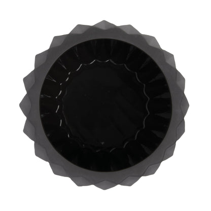 Bloomingville Round Grey Fluted Ceramic Flower Pot