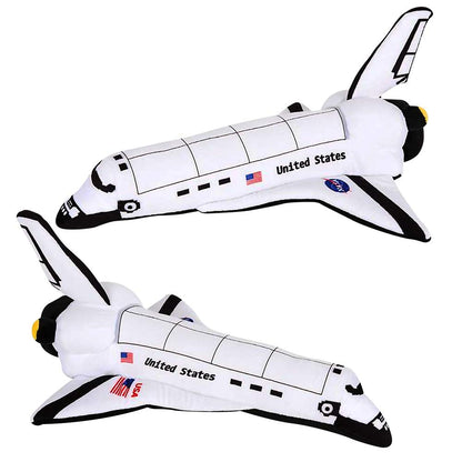 ArtCreativity Stuffed Space Shuttle - 14" Soft Cuddly Astronaut Toy for Kids, Easter Basket Stuffer, Birthday Gift