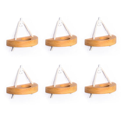 MITIME air plant holder, small air plant display stand. Wall mount to save space, wall decoration. (Plants not included) (Set of 6)