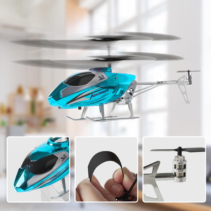 VATOS RC Helicopter for Boys, 2.4G Remote Control Helicopter with LED Light for Kids 12+ Years Old, Fixed Height, One-Key Take-Off, Indoor RC Planes Ideal Festival Gifts for Boys Adults