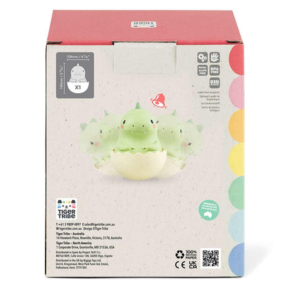 Tiger Tribe: Roly Poly - Dino - Wobbling Tummy Time Toy, Soothing Sensory Play, Gentle Tinkling Sound, Eco Bioplastic, Baby-Infant-Toddler 3mos - 2yrs