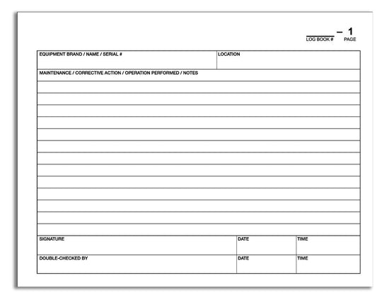 BookFactory Black Maintenance Log Book - 120 Pages 9'' x 7'' Black Imitation Leather Cover Section Sewn Hardbound (Made in USA)