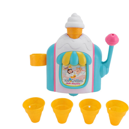 Eacam Bath Bubble Ice Cream Toy Encourage Imaginative Play, Safe Play Environment, Creative Idea Maker, Sturdy Material, Special Holiday Scenes, Insert Your