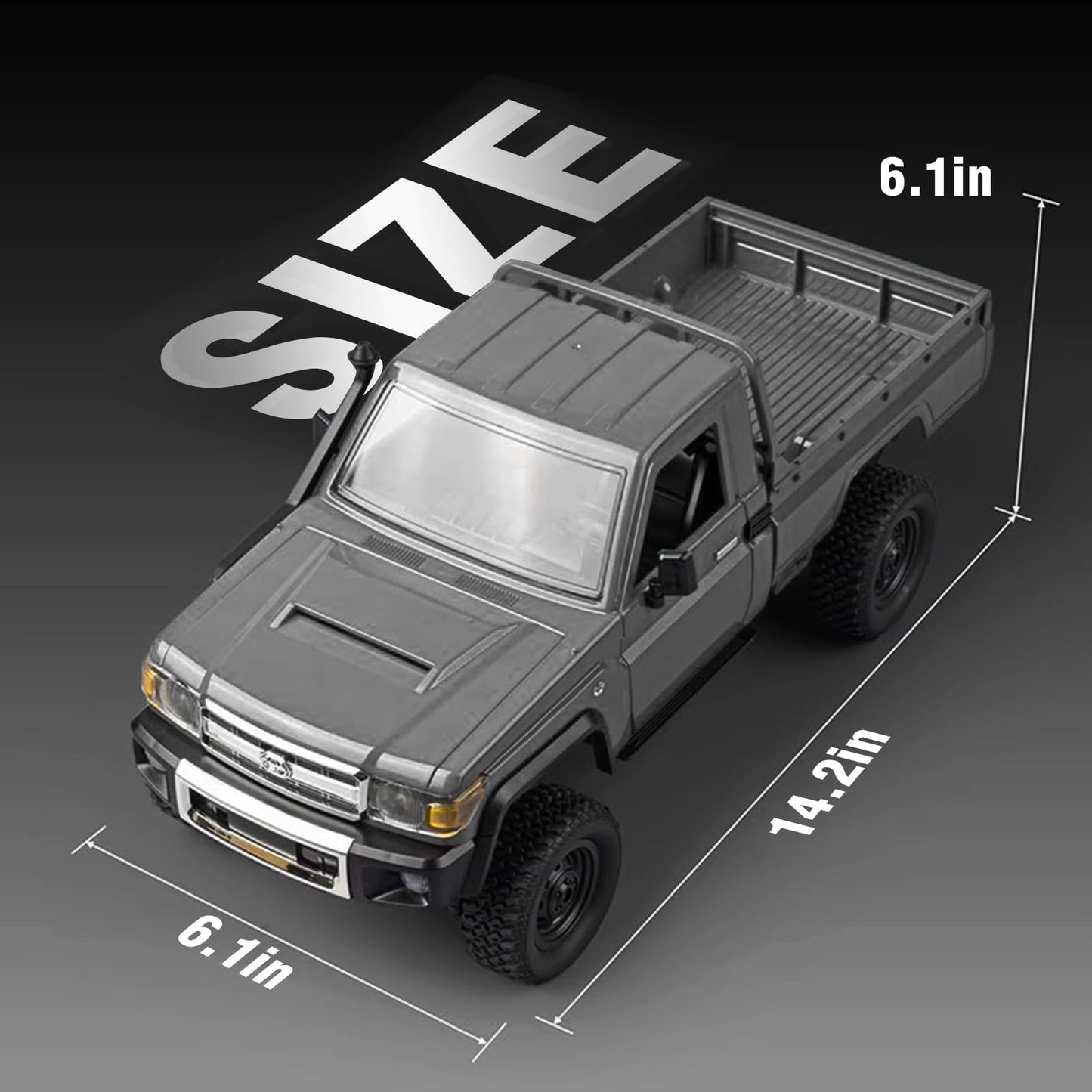 Upgraded MN82 PRO LC79 RC Rock Crawler, 1/12 MNRC RC Crawler 4x4 Toyota LC79 Off Road RC Pickup Truck, 4WD 2.4GHz RC Climing Car RTF with LED Lights for Adults