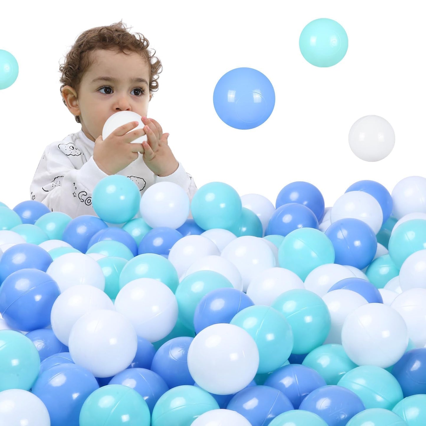 STARBOLO Ball Pit Balls- 100 200 500pcs Phthalate Free BPA Free Non-Toxic Crush Proof Play Balls Play Balls for Toddlers Kids Play Tent Pool Playhouse Playpen Party Decoration.