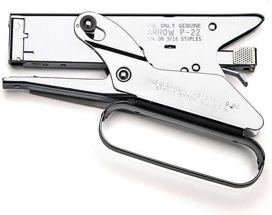 Arrow Fastener P22 Heavy Duty Handheld Plier Stapler for Crafts, Office, and Insulation, Uses 1/4-Inch and 5/16-Inch Staples