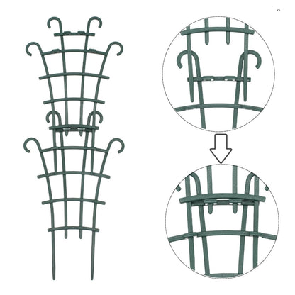 Plant Trellis for Potted Plants, Small Trellis for Climbing Plants Indoor, Plant Trellis Outdoor, Stackable Plastic Garden Trellis Support for Climbing Vines, Hoya, Pothos, Houseplants (10)