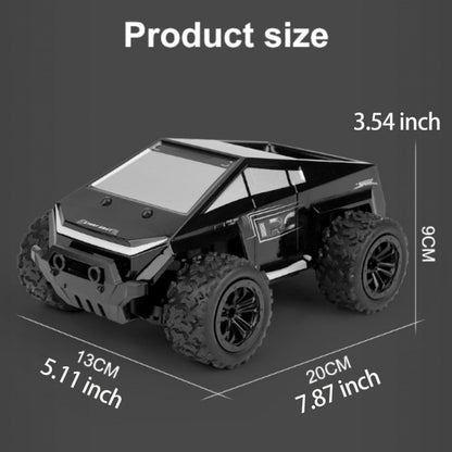 RC Car,1/20 Rc Monster Truck Cyber Toy,Off-Road Pick-up,2WD RC Truck for All Terrain,2.4GHz Vehicles,Equipped with 2 Rechargeable Batteries，Can be Connected to a Mobile Phone for Control (Silvery)