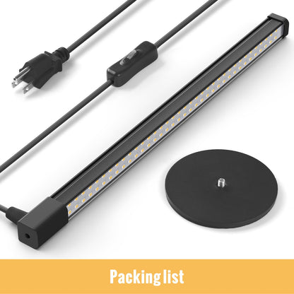SpeePlant Vertical Grow Light, 72 LEDs Full Spectrum Light Bar, 5000K Wide Illumination Area Desk Light,1.4FT Stand Plant Lamp for Tall Houseplants, Tropical Plants, Foliage with On/Off Switch