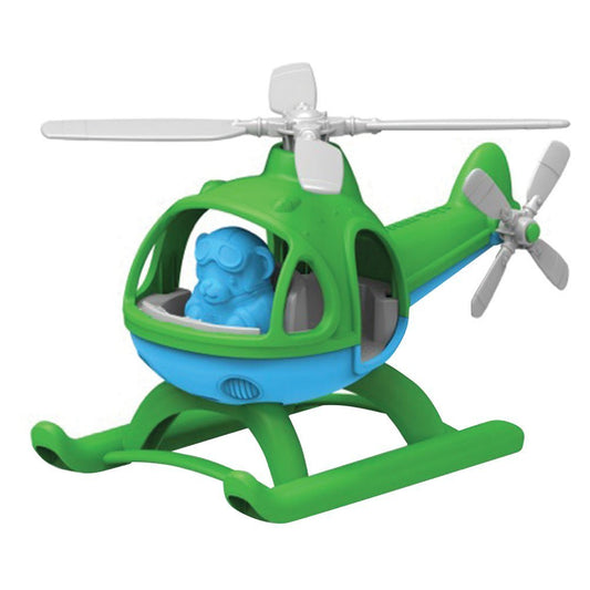 Green Toys Helicopter, Green/Blue