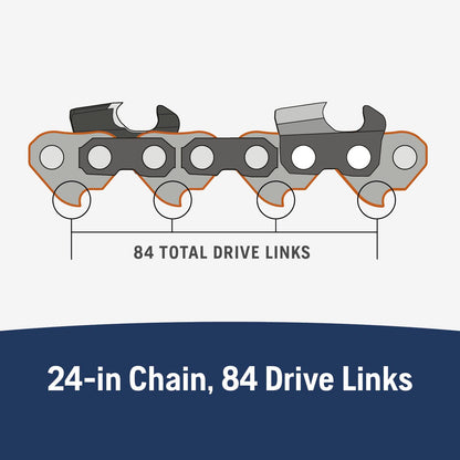 Husqvarna S83G 24 Chainsaw chain, 3/8'' Pitch, .050 Guage, 84 DL
