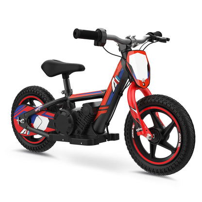AIII Lightweight Electric Motorcycle for Kids, 150W Up to 10MPH, 24V Detachable Battery, Dual Brakes Electric Balance Bike for Ages 3-6