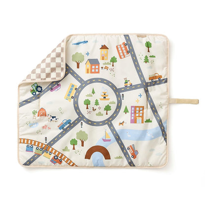 Itzy Ritzy Playmat - 2 in 1 Travel Playmat (City Print)