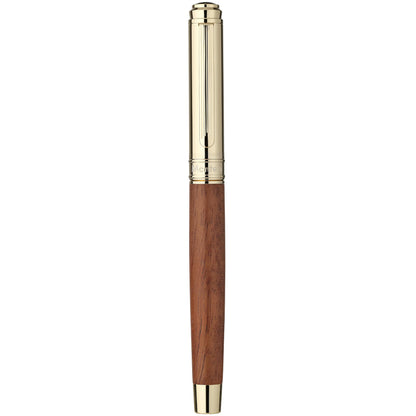 MCNTEIK 316 Luxury Journaling Pen, Nice Natural Wood for Writing, 24K Gold Accents, Schmidt refill, Fancy Rollerball, Gift Set for Men & Women, Executive & Professional Christmas Office, Pens-Rosewood