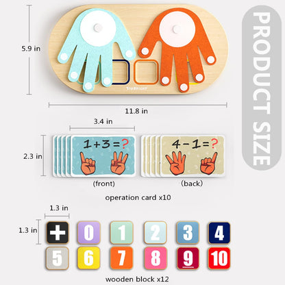 TOP BRIGHT Preschool Learning Toys for Toddlers 3-4, Montessori Toys for 3-5 Year Old Boys Girls Birthday Gifts, Educational Number Blocks Math Manipulatives