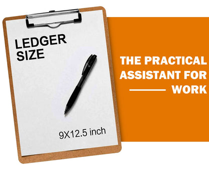 Clipboards, HERKKA 42 Pack Hardboard Office Clipboards Low Profile Clip Standard A4 Letter Size, ECO Friendly
