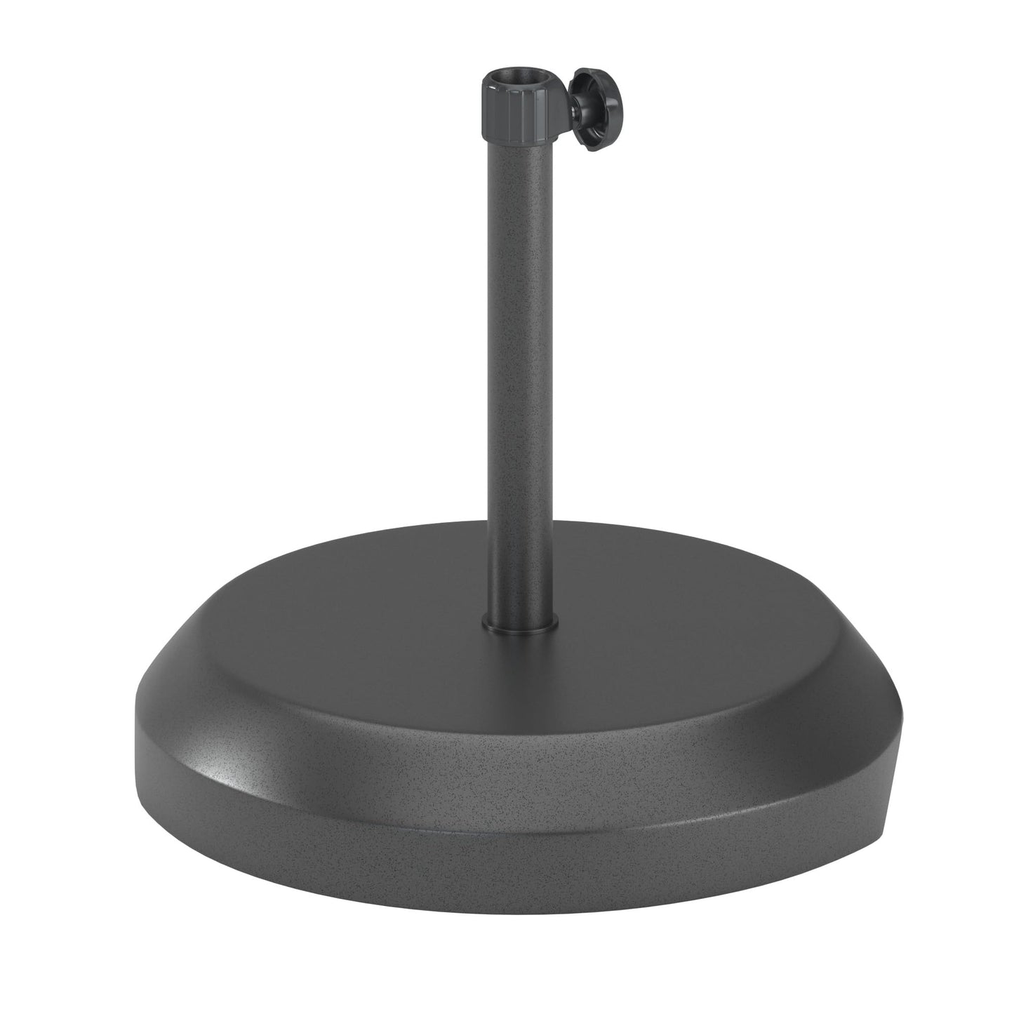 California Umbrella 75 Lb. Weighted Concrete Premium Free Standing Patio Umbrella Base, Fits Up to 1.5" Diameter Umbrella Pole, Hammertone Gray
