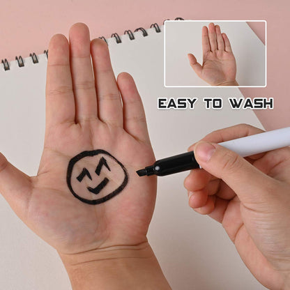 Dabo&Shobo Dry Erase Markers, （80 Count, Black,Chisel Tip）-White Board Markers/Pens ，Very Suitable for Writing on The School、 Office 、Home Dry Erase whiteboard Mirror Glass…