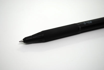 Zebra Pen – STEEL Series Premium Gel Pens – G-750 Retractable, 0.7mm Medium Point Black Ink, Rapid Dry Ink, Comfort Knurled Grip, Black Brass Barrel, Refillable, Japanese Craft Detail, 2-Pack (49812)