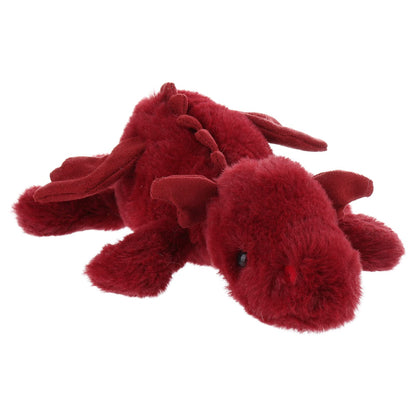Apricot Lamb Lying Dragon Plush Stuffed Animals for Kids, Soft Cute Plush Toys for Baby Girl and Boy, Large Fluffy Lying Dragon Red
