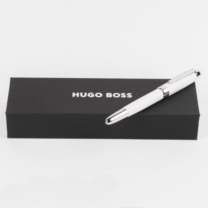 Hugo Boss Rollerball Pen Icon | Black Ink | Gift Box (White)