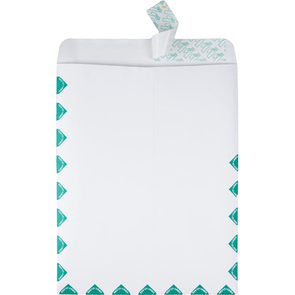 Quality Park 10 x 13 First Class Catalog Envelopes, First Class Border, Redi-Strip Self-Sealing Closure, 28 lb White Wove, 100 per Box (QUA44786)