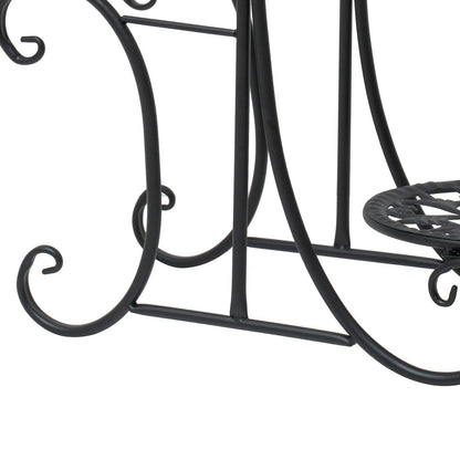 njxbrek 4 Tier Plant Stand, Plant Stand Indoor Outdoor Shelf Metal Holder Pot Rack, Flower Pot Holder Display Racks for Garden Patio Lawn Balcony Office