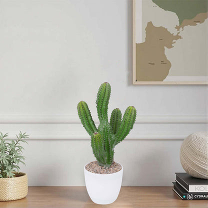 Logkity Artificial Cactus 14inch Faux Cacti Fake Succulent Plants for Indoor Outdoor Home Office Garden Decor